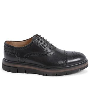 Dee Ocleppo Schwarze leder brogue oxford schuhe