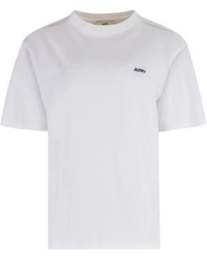Autry Baumwoll Logo T-Shirt - Weiß