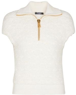 Balmain Polo Shirts - Blanc