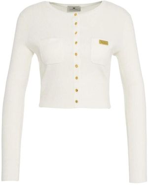 Elisabetta Franchi Cardigans - White