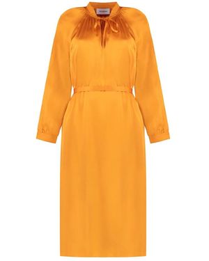 Yves Salomon Midi Dresses - Orange