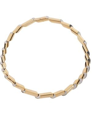 Lanvin Oro argento sequenza collana - Metallizzato