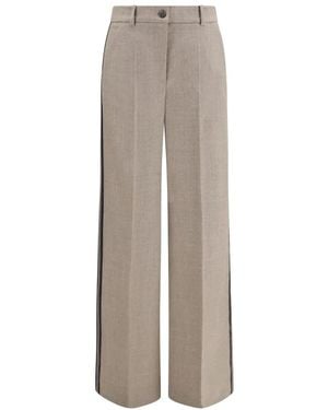 P.A.R.O.S.H. Broeken ,Pantalons En Laine Vierge - Grijs