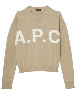 A.P.C. Logo Jumper - Natur