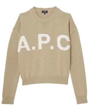 A.P.C. Logo Jumper - Naturel