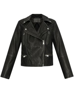 AllSaints Leather Jackets - Black