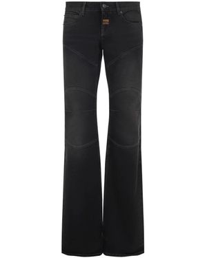 Balenciaga Niedrig Sitzende Slim Fit Hose - Schwarz
