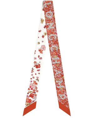 Longchamp Frise Fleurie Scarf - Rot