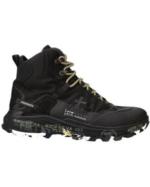 Premiata Lace-Up Boots - Black