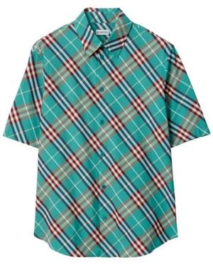 Burberry Robert Check Shirt - Blue
