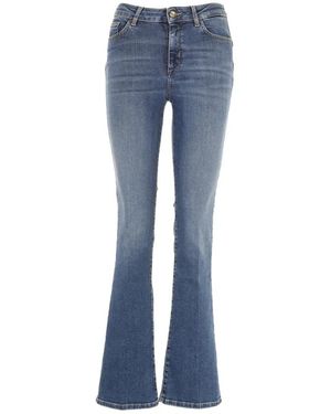 Liu Jo Jeans ,Blauw ,Denim Flared Jeans