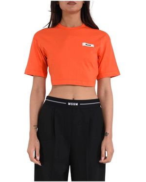 MSGM T-Shirts - Arancione