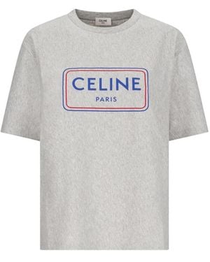 Celine Lockeres T-Shirt - Grau