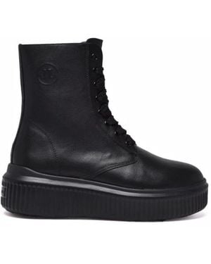 Janet & Janet Lace-Up Boots - Negro