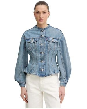 Levi's Sculpted Trucker Jacket - Blauw