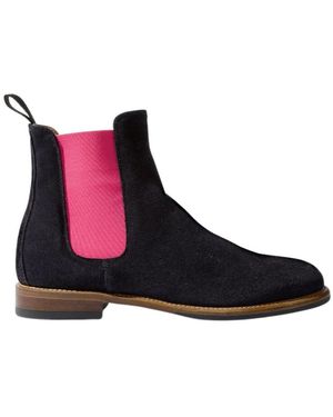 SCAROSSO Bruna Blu Chelsea Boots - Schwarz