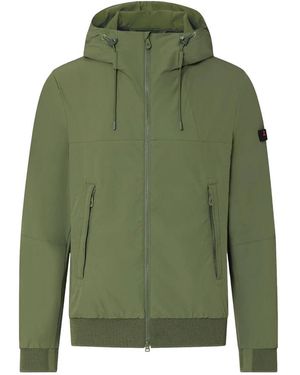 Peuterey Jassen ,Groen ,Nylon Hybrid Hooded Jacket
