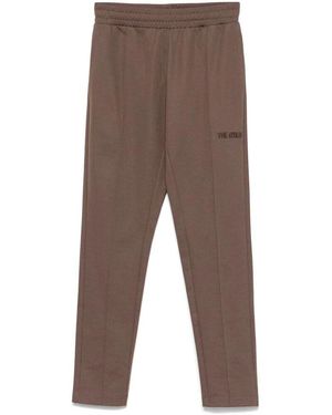 The Attico Schokoladenbraune hose mit elastischem bund