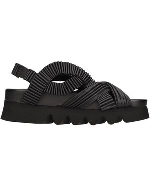 Patrizia Bonfanti Flat Sandals - Zwart
