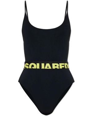 DSquared² Badmode ,Zwart ,Badpak Uit Één Stuk - Blauw