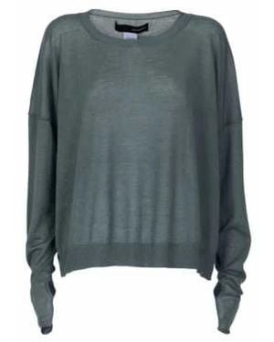 Isabel Benenato Round-Neck Knitwear - Verde