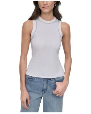 DKNY Sleeveless Tops - Blue