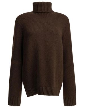 Semler Truien & Vesten ,Bruin ,Kasjmier Roll-Cash Turtleneck Trui