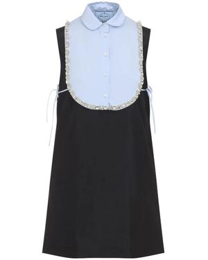 Prada Shirt Jurken - Zwart