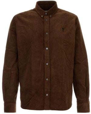 Ami Paris Casual Shirts - Brown