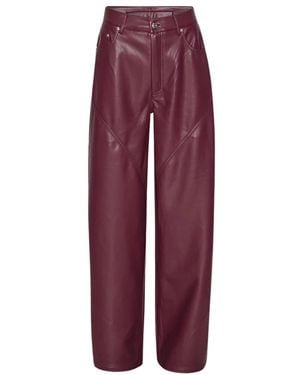 ROTATE BIRGER CHRISTENSEN Straight Trousers - Purple
