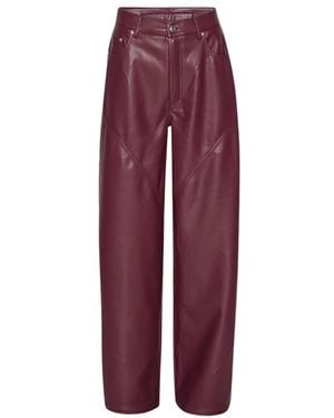 ROTATE BIRGER CHRISTENSEN Straight Trousers - Purple