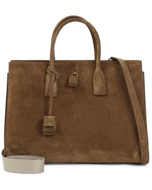 Saint Laurent Sac De Jour Large - Braun