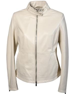 Baldinini Leather Jackets - Naturel
