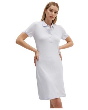 Lacoste Short Dresses - Blanc