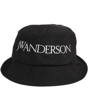JW Anderson Logo Bucket Hat - Schwarz