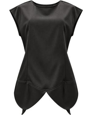 MEIMEIJ Tops ,Zwart ,Polyester Sculptural Top