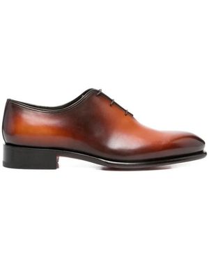 Santoni Oxford Schuh - Braun