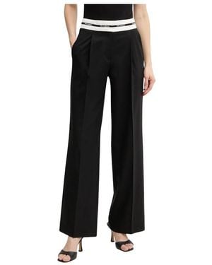 KARL LAGERFELD Wide Trousers - Negro