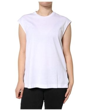 Dolce & Gabbana Sleeveless Tops - White