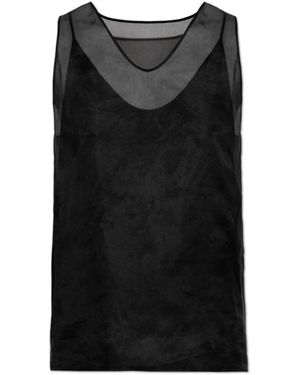 Ami Paris Sleeveless Tops - Negro