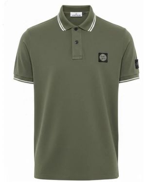 Stone Island Polo Shirts - Green