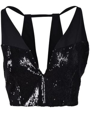 CoSTUME NATIONAL Sleeveless Tops - Black