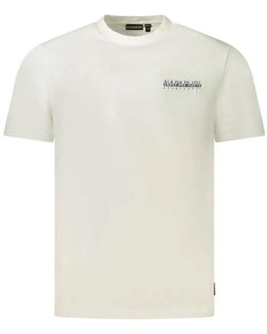 Napapijri T-Shirt Mit Auffälligem Print - Weiß