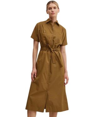 A.P.C. Kleedjes ,Groen ,Katoen Robe New Drew - Bruin