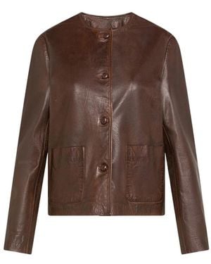 Seventy Leather Jackets - Marrón