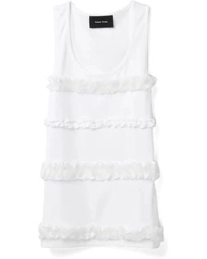 Simone Rocha Sleeveless Tops - White