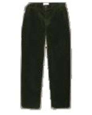 Les Deux Broeken ,Groen ,Katoen Ryder Corduroy Broek - Zwart