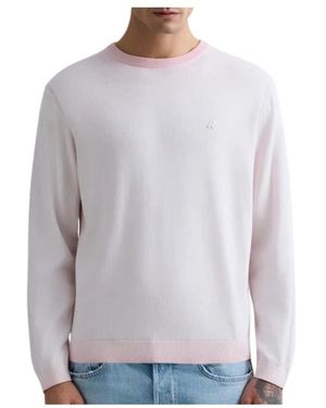 Replay Truien & Vesten ,Roze ,Katoen Ombre Katoenen Trui Met Ronde Hals - Grijs