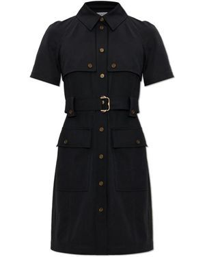 Burberry Kleedjes ,Zwart ,Katoen Bridget Dress