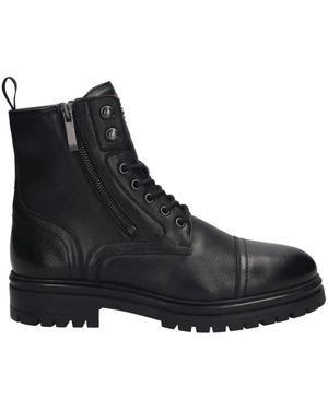 Salamander Lace-Up Boots - Zwart